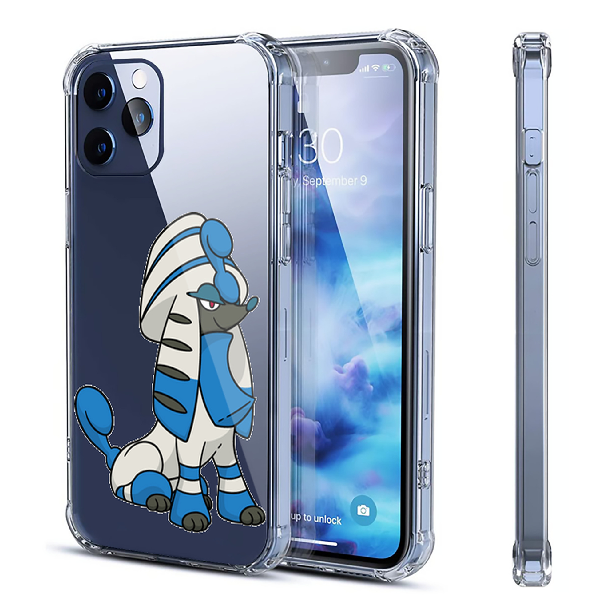 （画像用） ポケットモンスター Pokémon 【iPhone 12シリーズ対応】透明スマホケース（クリアソフトケース）